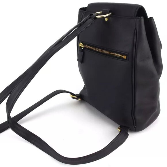 LEONARD back pack logo leather Authentic used C3926 main image 8